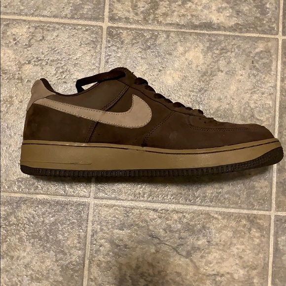 Nike AF-1 ‘82 Brown Suede & Leather - Picture 5 of 6